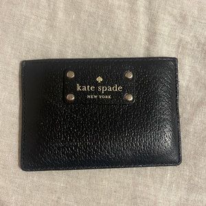 Kate spade black card holder